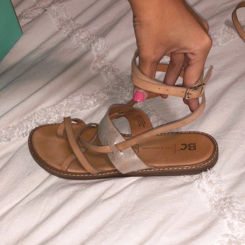 BC wrap sandals